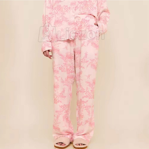 Conjunto de Pijama de Satén para Mujer, Ropa de Dormir con Lazo, Conjunto de Pijama para Mujer - Product Image 2