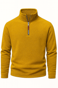 High Quality Custom Made 1/4 <b>Zip</b> <b>Fleece</b> Pullover Sweater Eco-Friendly Windproof Digital Winter 100% Cotton Solid <b>Men's</b> 300g - Product Image 4