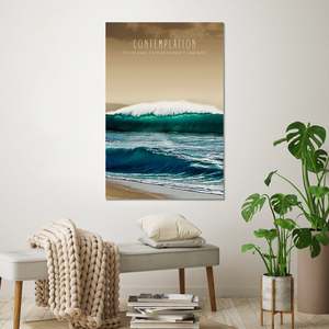 Contemplation Ocean <b>Poster</b> Made of Durable Paper for Wall Decor - Product Image 3