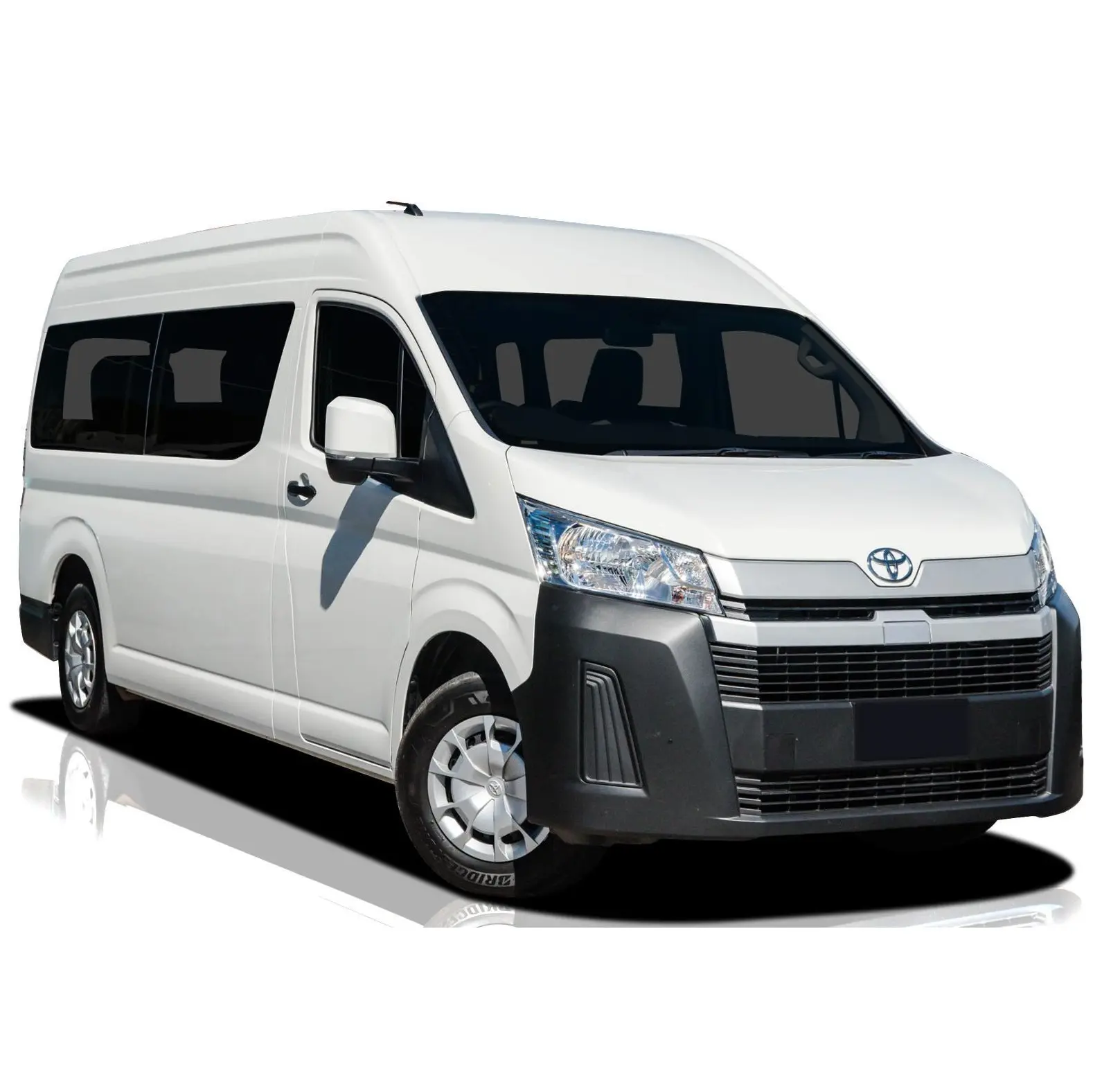 상당히 중고 ToyoTA HIace 통근 2.5L MT 디젤 높은 지붕 14 또는 15 좌석 상업용 밴 왼손 드라이브 & 오른손 드라이브