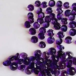 พลอยอเมทิสต์ธรรมชาติขนาด9มม. ผลิตจากบราซิลที่มีคุณภาพระดับ AAA พร้อมความมันวาวและความคมชัดสูงส่องประกายหินอัญมณีหลวม - Product Image 5