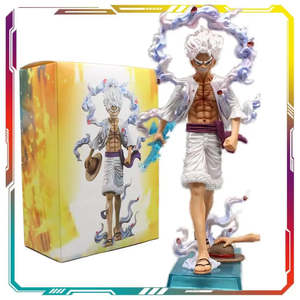 For One Piece Gear 5 PVC Figurine of Monkey <b>D</b> Luffy Sanji & Ace 30cm Military <b>Model</b> Toy for Collecting and Decorating - Product Image 2