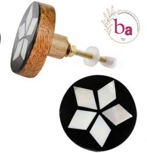 Style américain Résine Bois Laiton Tiroir Porte d'armoire Boutons Tirette Poignée Artisanat pour Cuisine Chambre à coucher Salon Commode Villa - Product Image 1