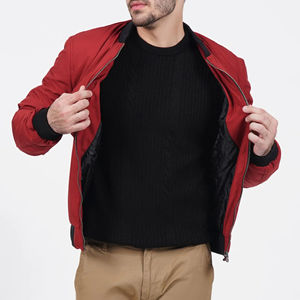 Chaqueta Bomber Deportiva Personalizada con Cremallera y Manga Larga para Hombre, Chaqueta Bomber de Carreras de la Mejor Calidad al por Mayor - Product Image 6