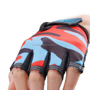 Brussels ถุงมือครึ่งนิ้วสำหรับเด็ก, ถุงมือกีฬาขี่จักรยานสำหรับเด็กกันลื่นระบายอากาศได้ดีสำหรับกิจกรรมกลางแจ้ง - Product Image 5