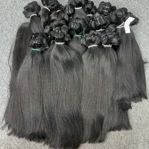 Cheveux naturels raides de meilleure qualité, 100% cheveux humains, cheveux bruts un donneur non traités - Product Image 1