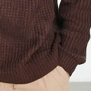 Vente chaude sur mesure conception Slim Fit hommes sweat nouveau Smart à manches longues respirant coton tricoté à la main avec le Service OEM - Product Image 5