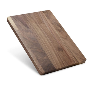 Tabla de cortar redonda hecha a mano de madera de nogal oscuro Natural personalizada OEM para cocina accesorio de cocina personalizado caja empaquetada - Product Image 3