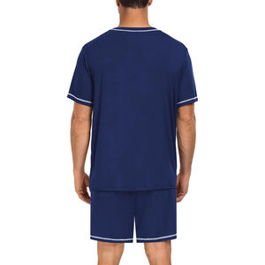 Vente en gros de vêtements de sport Ensemble deux pièces été tendance pour hommes T-shirt et short à manches courtes doux et léger Vêtements de rue décontractés - Product Image 6