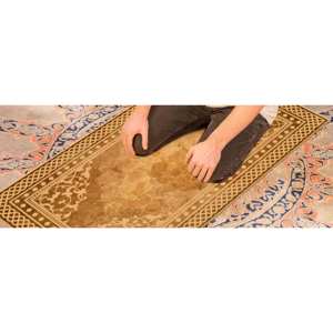 Tapis de prière brun, tapis spirituel, tapis de prière, tapis islamique, tapis lavable en machine, tapis à poils doux - Product Image 2