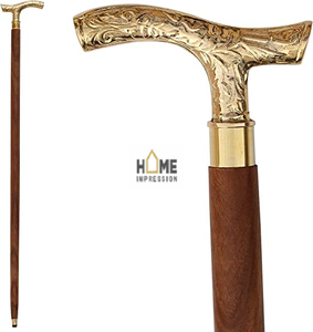 Nuevo atractivo de lujo decorativo Metal bastón para caminar hecho a mano Metal bastones para mujeres accesorios a precio de mayorista - Product Image 1