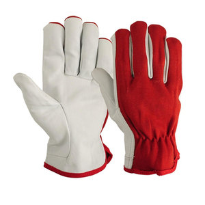 ถุงมือหนังวัวสำหรับทำงานถุงมือหนังวัวสำหรับงานก่อสร้างอุตสาหกรรมทนทานออกแบบโลโก้ได้ตามต้องการ - Product Image 1