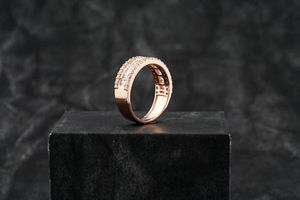 Bague de fiançailles hip-hop personnalisable pour homme en argent sterling 925 avec diamant moissanite taillé et sertissage à griffes pour mariage/fiançailles - Product Image 3