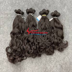 ผมต่อทำจากด้ายสีน้ำตาลธรรมชาติ100% ผมมนุษย์จากเวียดนาม - Product Image 2