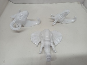 Cổ Điển Áo Duy Nhất Móc Trang Trại Đúc Sắt Gấu Hươu Đầu Treo Tường Dễ Thương Hình Dạng Động Vật Kim Loại Giá Móc Trẻ em' Quần Áo Gấp - Product Image 5