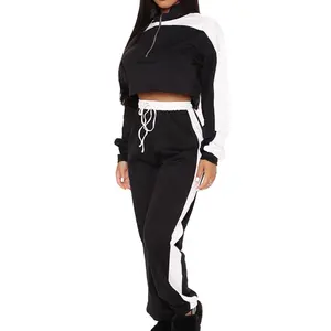 Chất Lượng Cao Tùy Chỉnh Giá Rẻ Phong Cách Jogger Phù Hợp Với Phụ Nữ Hai Mảnh Tracksuit Nhà Sản Xuất Tracksuit Bộ USA 2024