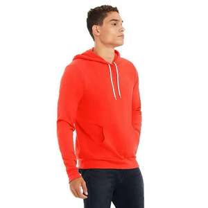 Custom Men's <b>Oversized</b> Knitted Hooded Sweatshirts <b>Long</b> Length Autumn Season <b>Hoodies</b> Logo Solid ODM - Product Image 4