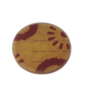 Modern Wholesale Top Quality Customize <b>Square</b> Round Epoxy Wood Resin Best Coaster with Holder <b>Set</b> Top Quality Customize - Product Image 1