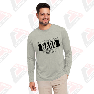 เสื้อยืดผ้าฝ้ายแขนยาวของผู้ชายมรดกเป็นมิตรกับสิ่งแวดล้อมผ้าเดนิมผ้าลูกฟูก - Product Image 4