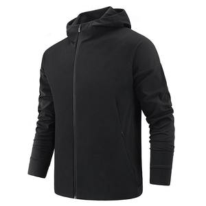 Chaqueta cortavientos de poliéster con cremallera lateral para hombre personalizada al por mayor - Product Image 1