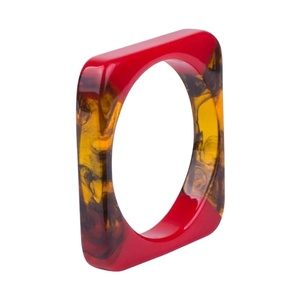 Round Green Resin Jewelry Handicraft Best <b>Cuff</b> <b>Bracelet</b> Bangles for Women Best for Sale Product <b>Fashion</b> Jewelry - Product Image 4