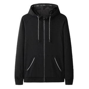 Nouveau gros personnalisation surdimensionné fermeture éclair sweats à capuche blanc uni 100% coton à manches longues meilleur matériel pour hommes fabriqué au Pakistan - Product Image 4