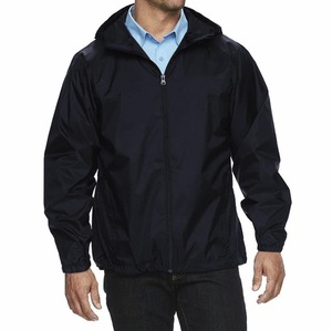 Unisex Hooded Windbreaker <b>Jacket</b> <b>Canvas</b> Waterproof Breathable Polyester Embroidery Outdoor Casual Autumn Wear Regular Fit Zipper - Product Image 5