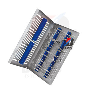 10ชิ้นชุดเครื่องมือผ่าตัด rongeur Mayo-hegar Needle Holder scalpel Handle LUCAS Bone curette - Product Image 5