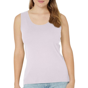 <b>Ladies</b> Women's <b>Knitted</b> <b>Tank</b> <b>Top</b> Cotton Soft Breathable Eco-Friendly Summer OEM Bulk Wholesale Casual Elegant Daily Wear <b>Top</b> - Product Image 1