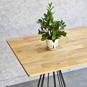 Juego de Mesa de Comedor Moderno Minimalista de Madera de Nogal de 140x70cm con Patas de Hierro, Ensamblado-BA68192 - Product Image 5