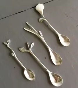 Artisan Silver <b>coffee</b> <b>spoons</b> Cutlery Set Handcrafted Decorative <b>Spoon</b> Collection - Product Image 3