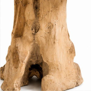 ARTERRA Premium Teak Wood Mushroom Side <b>Table</b> Round Accent <b>Table</b> Modern Organic End <b>Table</b> for Living Room - Product Image 3