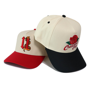 Unisex 3D Embroidery Baseball <b>Cap</b> Wholesale Adjustable Cotton 5 Panel 2 Tone Color Waterproof with Custom Logo Embroidery - Product Image 2