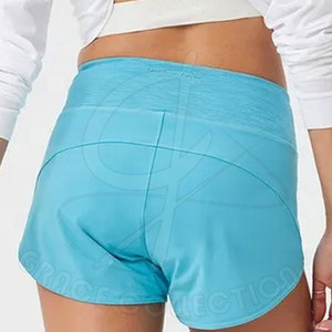 Best Selling <b>Women's</b> Solid Color Yoga Sport <b>Shorts</b> Breathable and <b>Loose</b> Fit with Side Pocket Customizable Color - Product Image 2