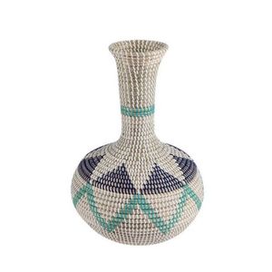 Vase à fleurs en jonc de mer design vintage avec forme variée pour accessoires de décoration intérieure en gros de haute qualité tissé à la main au Vietnam - Product Image 3