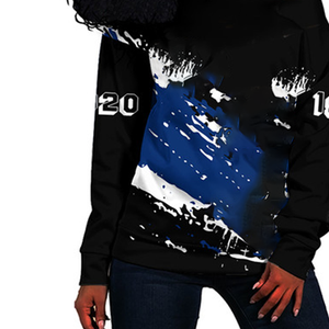 Sudadera Personalizada de Invierno para Mujer con Hombros Descubiertos, Estilo Griego |   Suéter Elegante Ajustado con Forro de Lana |   POD Elegante - Product Image 4