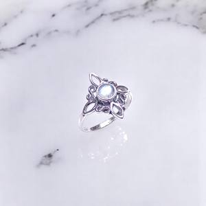 Anillos Boho de Plata de Ley 925 con Piedras Semipreciosas Naturales, 1.9 Gramos, Joyería Fina, Hermoso Diseño Hecho a Mano, Anillos de Plata 925 - Product Image 2