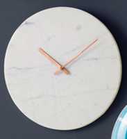 Reloj de Pared de Mármol Premium, Estilo Decorativo de Lujo, Personalizado, Moderno, Decoración de Pared para Sala de Estar, Funciona con Batería, de Una Sola Cara