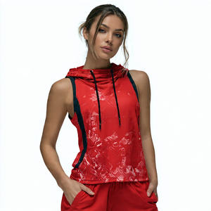 Haut de sport sans manches pour femme, imprimé OEM, délavé à la pierre, coupe musclée, sublimation, singlet - Product Image 5