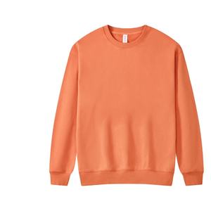 330gsm 100% algodón 12 colores Unisex hombres mujeres cuello redondo OEM personalizar sólido Casual hombres sudadera pulóver sudaderas con capucha - Product Image 4