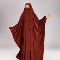 Abaya Modeste Femme Grande Taille en Jersey, Coupe Ample, Longueur Ras du Sol, Légère, Séchage Rapide, Respirante, Vente en Gros, Personnalisation OEM