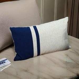 Heavy Cotton Yarn-Dyed 30x50cm <b>Cushion</b> <b>Cover</b> Plain Mix Patch Pattern Customizable Logo for Home Hotels Decorative Pillow Cases - Product Image 6