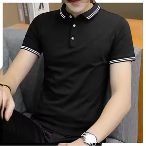 เสื้อโปโลกีฬาสำหรับผู้ชายเสื้อยืดโปโลแขนสั้นใส่สบายสีพื้นใส่ได้ทั้งชายและหญิง - Product Image 2