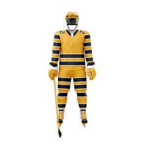 <b>Ice</b> Hockey Uniform Set Digital Print 100% Polyester Breathable Custom Team Name Unisex Adult OEM Service - Product Image 4