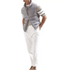 Chaqueta acolchada transpirable para hombre con logotipo personalizado Tela de lona Aislamiento cálido Ropa de abrigo de invierno cómoda y elegante - Product Image 4