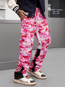 Pantalones Deportivos Casuales para Hombre, Personalizados, de Gran Peso, Estilo Urbano, Holgados, de Felpa Francesa 100% Algodón para Invierno - Product Image 4