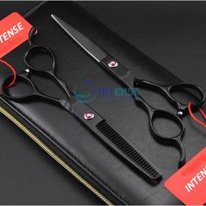 Juego de tijeras de peluquería profesional de acero inoxidable 440C de 6,45 pulgadas para uso en salón, tijeras de peluquero para peinar el cabello - Product Image 4