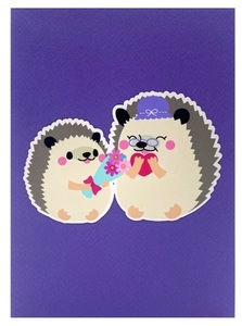 Best Seller 3D Pop-up Hedgehogs Card Top Trending Estilo animal hecho a mano Corte láser Offset Vietnam Artesanías de papel de regalo - Product Image 5