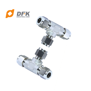 Raccord de tuyau hydraulique en acier inoxydable TEE 3/8\" OD TAIWAN UNION, tube NPT DIN ISO 9001 certifié, compatible SAE/JIC - Product Image 3