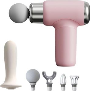 Mini Pistola de Masaje, Potente Pistola de Masaje Facial Portátil, Masajeador de Percusión de Tejido Profundo para Espalda y Cabeza, Alivio del Dolor, 12 Cabezales de Masaje - Product Image 1